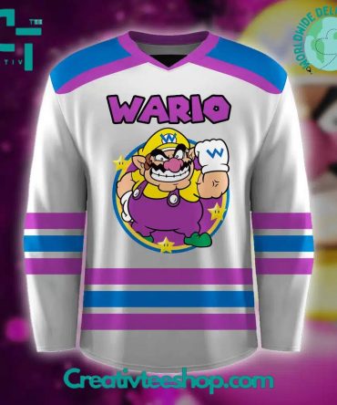 Super Mario Wario Hockey Jersey