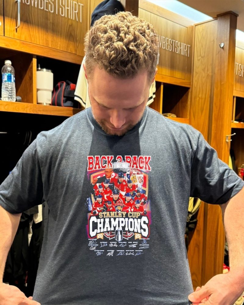 Back 2 Back Florida Panthers Stanley Cup Champions Signatures Shirt