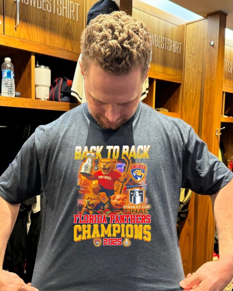 Back To Back 2025 Stanley Cup Champions Florida Panthers Mascot Shirt