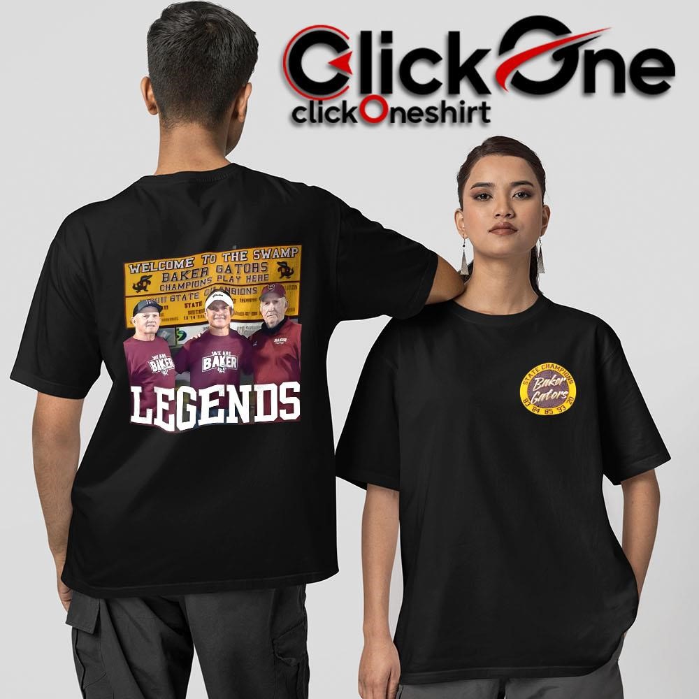Baker Gators Legends State Champions Two-Sided T-Shirt