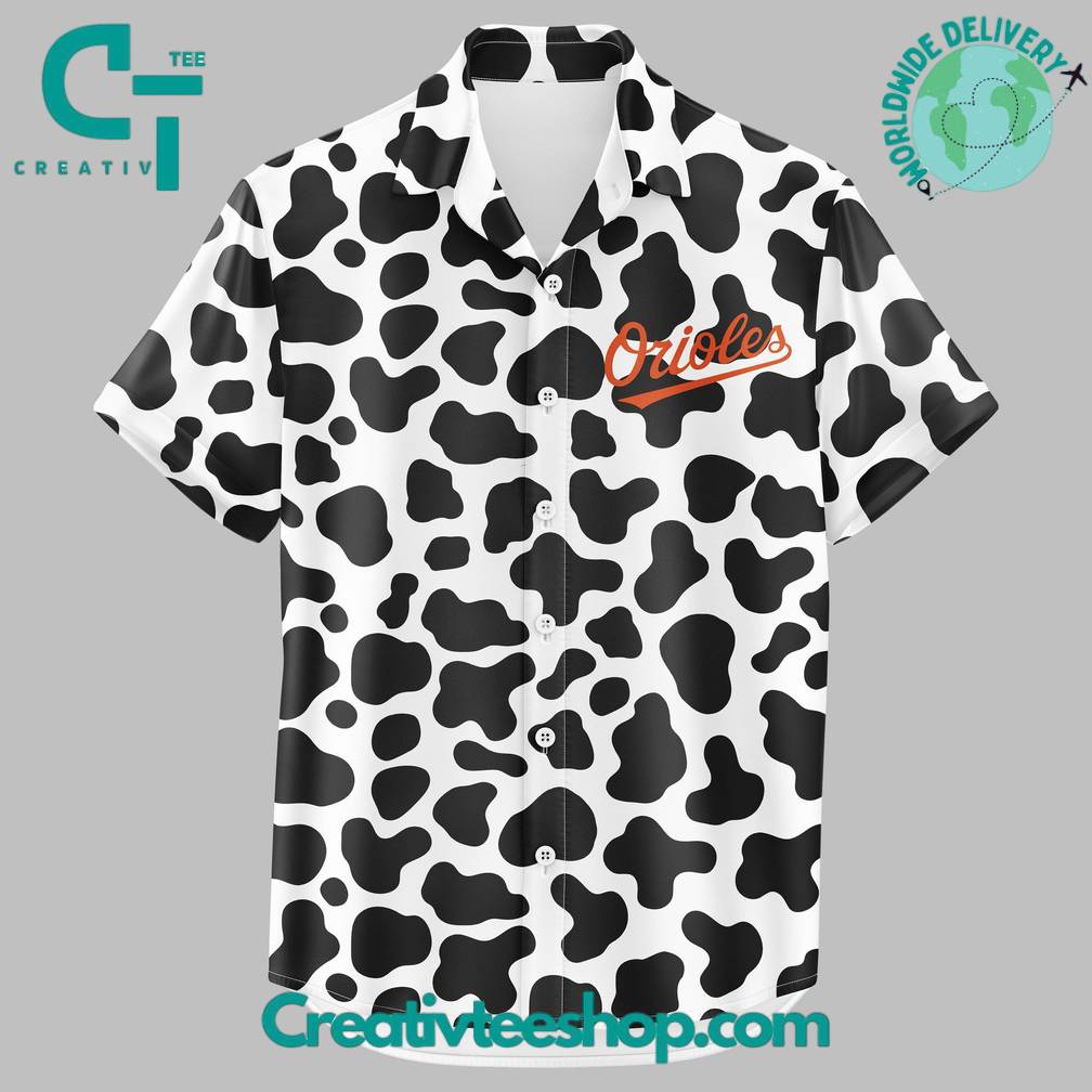 Baltimore Orioles Happy Cow Appreciation Day Special Edition Hawaiian Shirt - Image 2