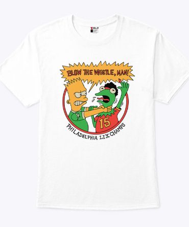 Bart Simpson Blow The Whistle Philadelphia Lix Champs Shirt