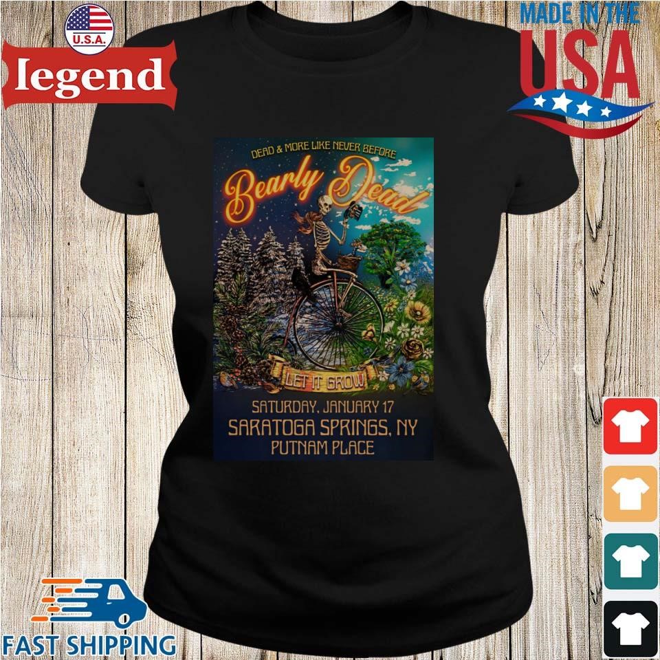 Bearly Dead Saratoga Springs Ny 1.17.2026 Poster T-Shirt - Image 3