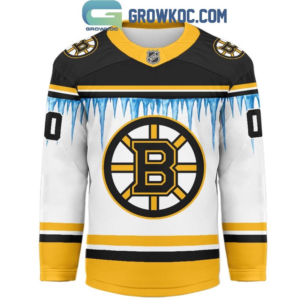 Boston Bruins Christmas Tree Custom Hockey Jersey - Image 2