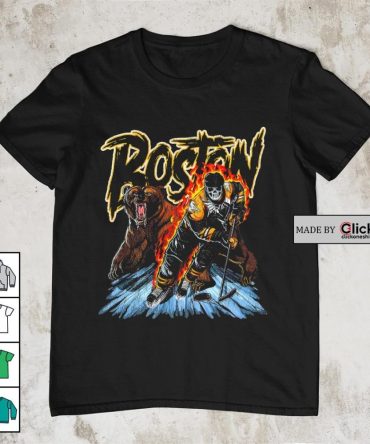 Boston Bruins Hockey Skeleton Shirt