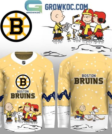 Boston Bruins X Snoopy Peanuts Christmas Jersey