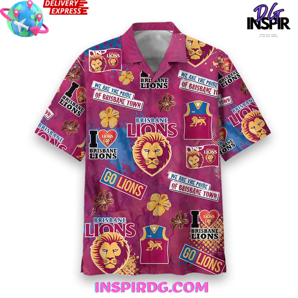 Brisbane Lions Pride Limited Hawaiian Shirt - Image 3
