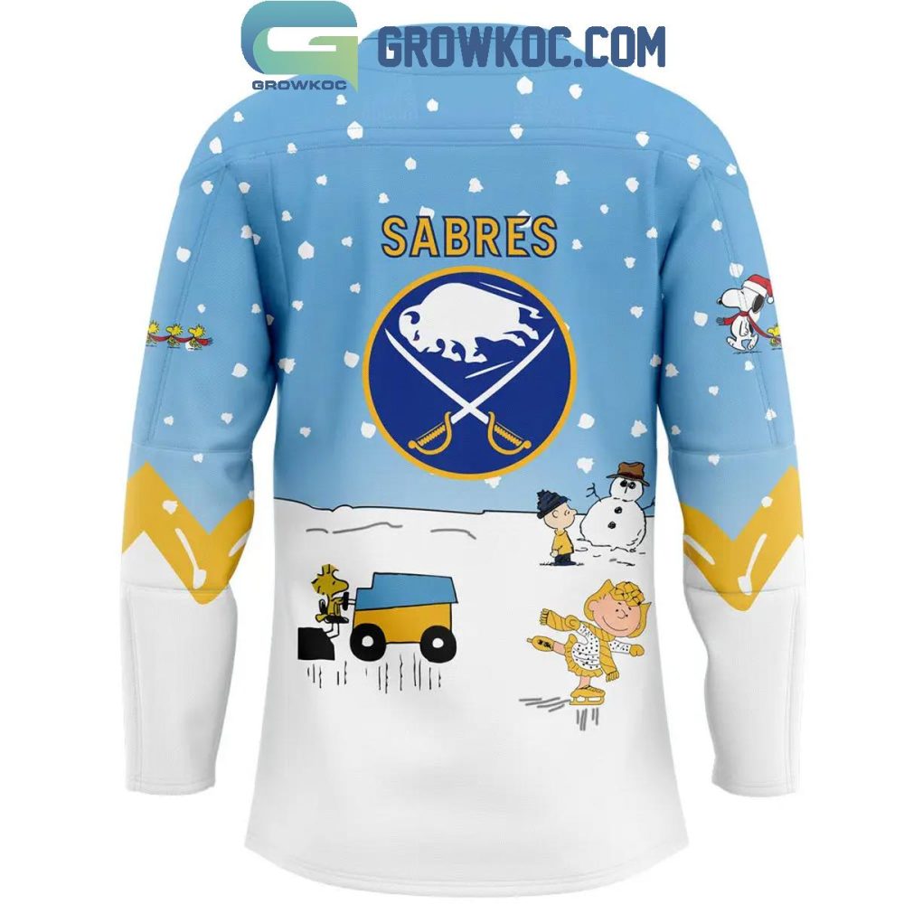 Buffalo Sabres Snoopy And His Peanuts Team 2024 Hockey Jersey - Image 3