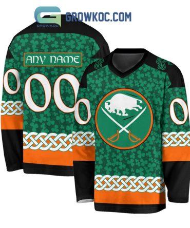 Buffalo Sabres St.Patrick'S Day Personalized Long Sleeve Hockey Jersey