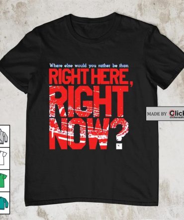 Buffalo Sabres Where Else Would You Rather Be Than Right Here Right Now Shirt