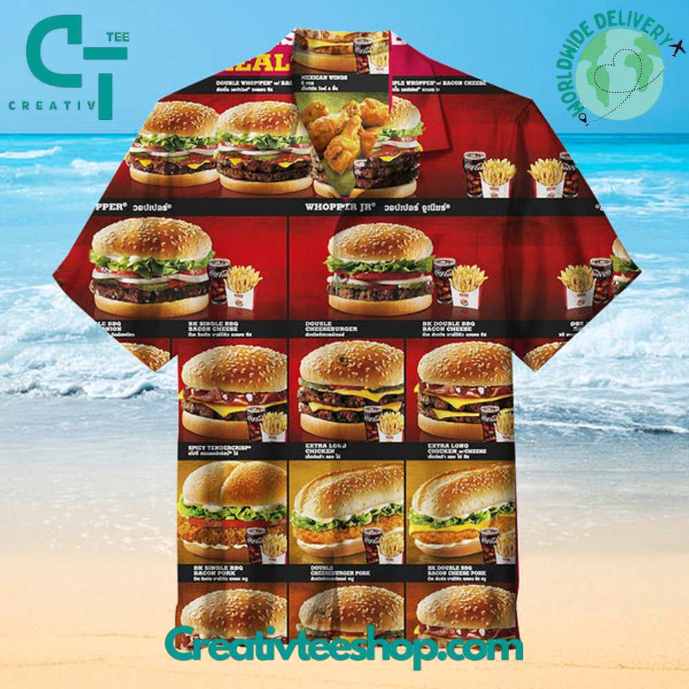 Burger King Unisex Hawaiian Shirt