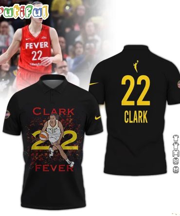 Caitlin Clark 22 Indiana Fever All Star Player Basketball Polo Shirt