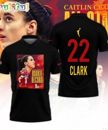Caitlin Clark All Star 2024 Rookie Record Polo Shirt