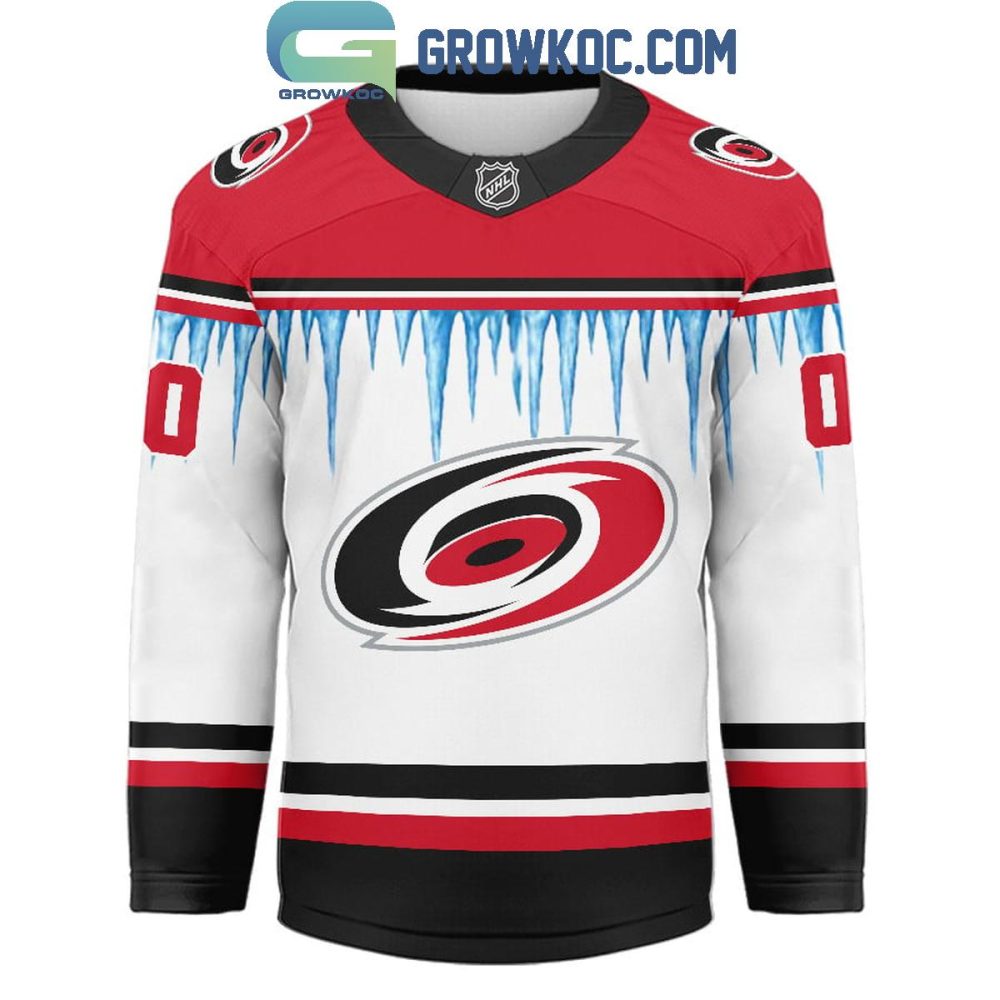Carolina Hurricanes Christmas Tree Custom Hockey Jersey - Image 2