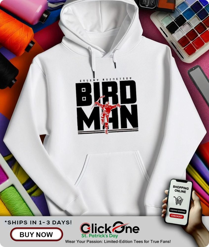 Carolina Hurricanes Evgeny Kuznetsov Bird Man Shirt - Image 2
