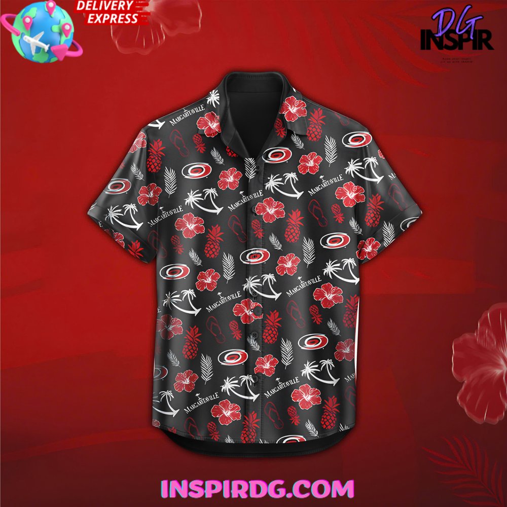 Carolina Hurricanes Margaritaville Night 2025 Hawaiian Shirt - Image 2
