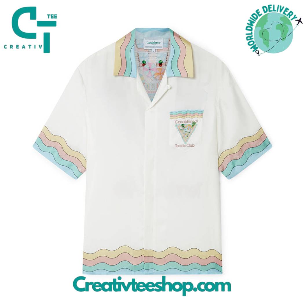 Casablanca Tennis Club Maison De Reve Button Shirt