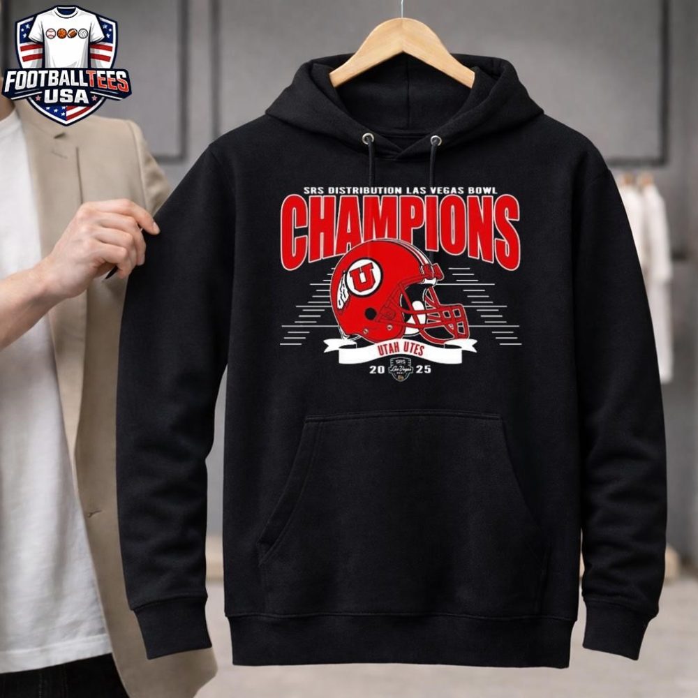 Celebrate 2025 Las Vegas Bowl Champions Utah Utes Football To Champions 2025 Srs Distribution Las Vegas Bowl Helmet Unisex Shirt - Image 3