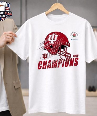 Celebrate 2026 Rose Bowl Champions Indiana Hoosiers To Champions 2026 Rose Bowl Helmet Unisex Shirt