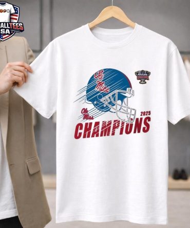 Celebrate 2026 Sugar Bowl Champions Ole Miss Rebels To Champions 2026 Allstate Sugar Bowl Helmet Unisex Shirt