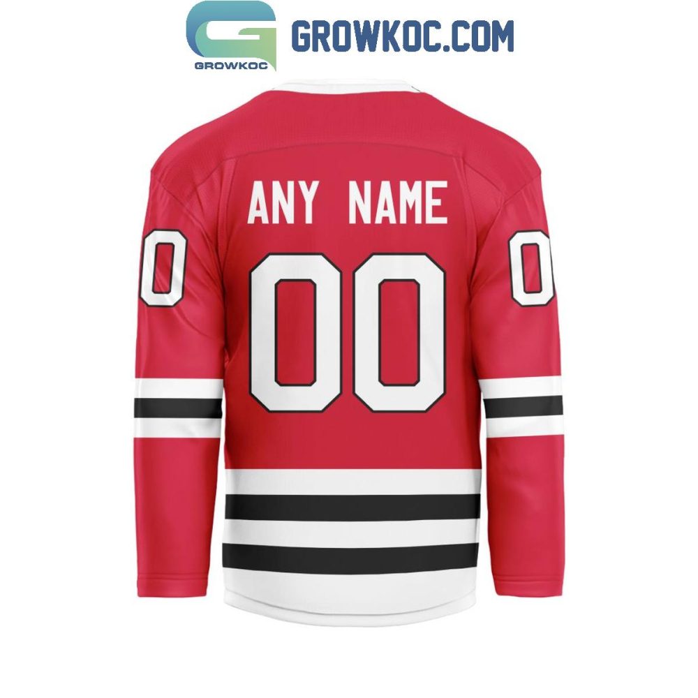 Chicago Blackhawks Be The Fighter 2024 Home Personalized Hockey Jersey - Image 2