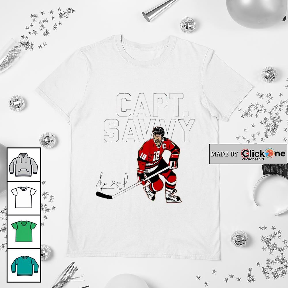 Chicago Blackhawks Denis Savard Capt Savvy Signature Shirt