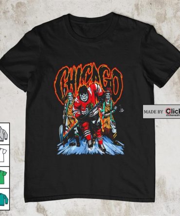 Chicago Blackhawks Hockey Skeletons Shirt