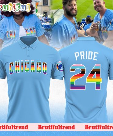 Chicago Cubs Pride Month 2024 Polo Shirt