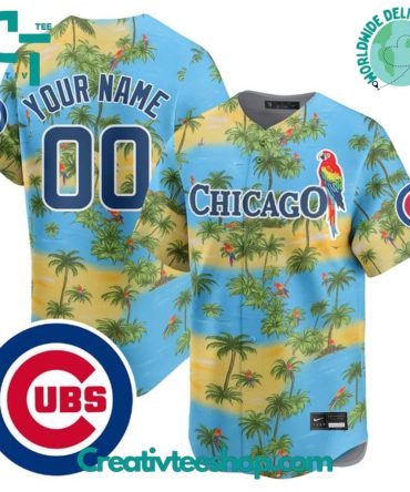 Chicago Cubs X Margaritaville Custom Baseball Jersey
