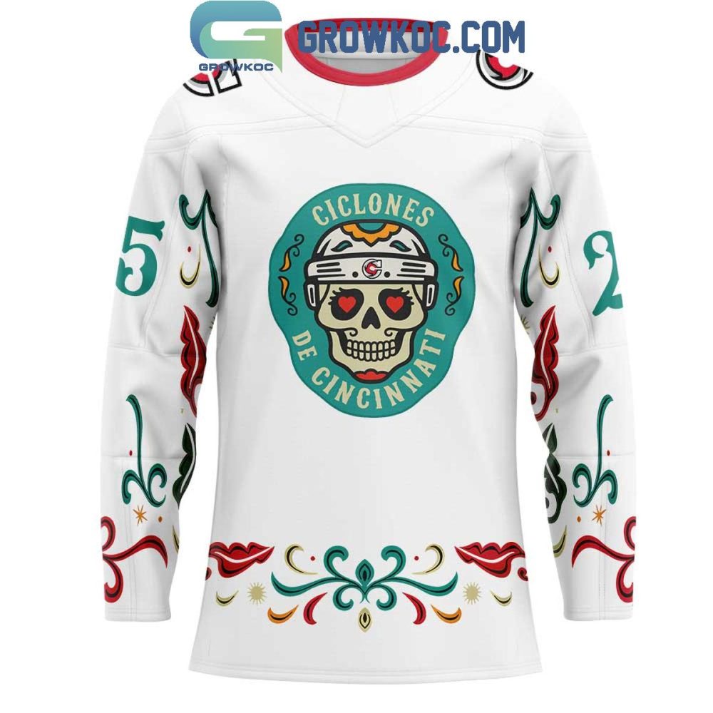 Cincinnati Cyclones Sublimated Day Of The Dead Hockey Jersey - Image 2