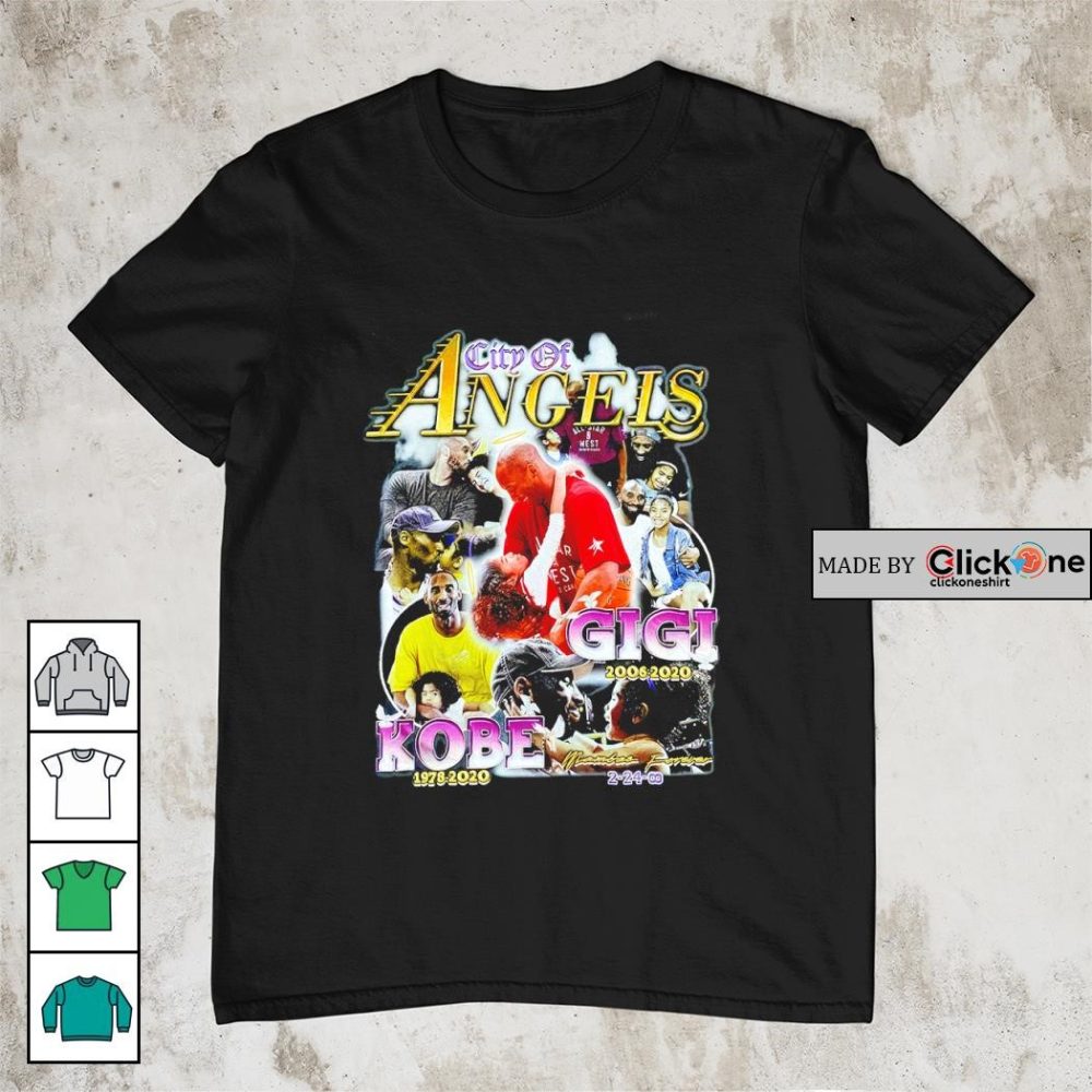 City Of Los Angeles Gigi 2006 2023 Kobe Bryant 1978 2020 Shirt