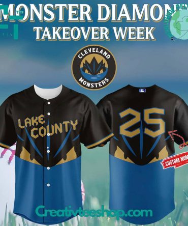 Cleveland Monsters Monster Diamond Takeover Week 2025 Limited Edition Baseball Jersey