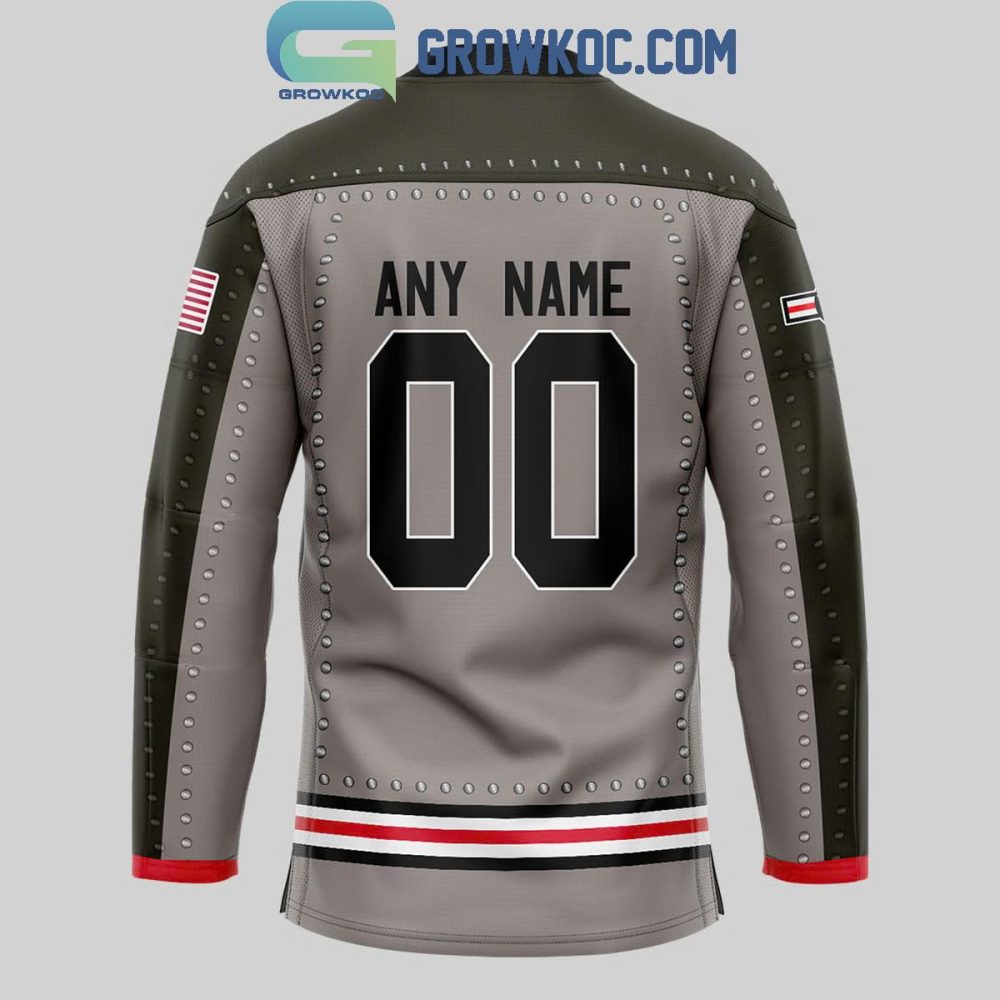Coachella Valley Firebirds Military 2024 Personalized Hockey Jersey - Image 3