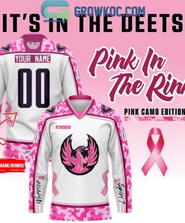 Coachella Valley Firebirds Pink In The Rink 2024 Personalized Hockey Jersey