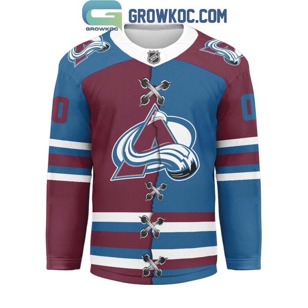 Colorado Avalanche Mix Home Away Hockey Jersey - Image 2
