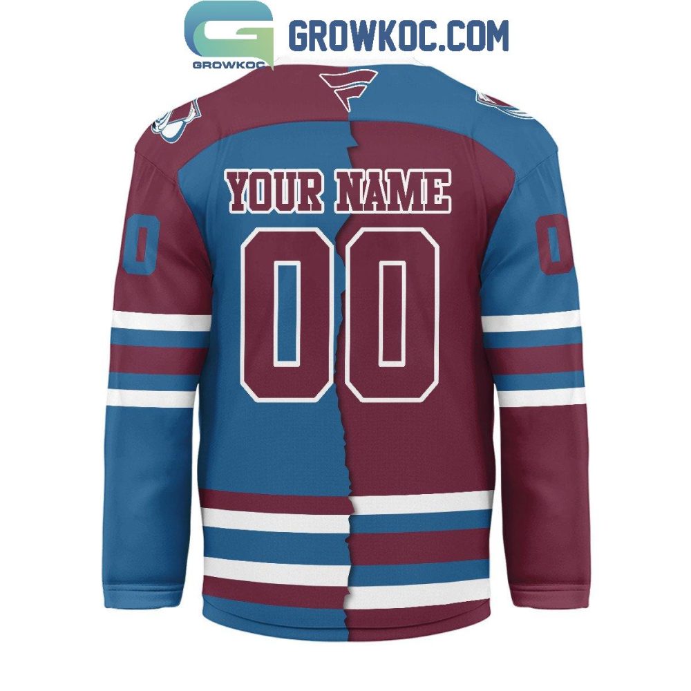 Colorado Avalanche Mix Home Away Hockey Jersey - Image 3