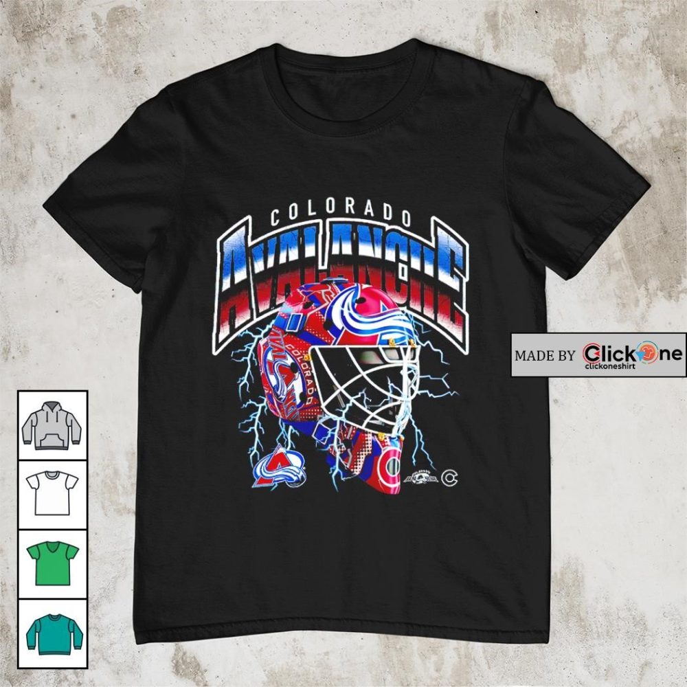 Colorado Avalanche Crease Lightning Helmet Shirt