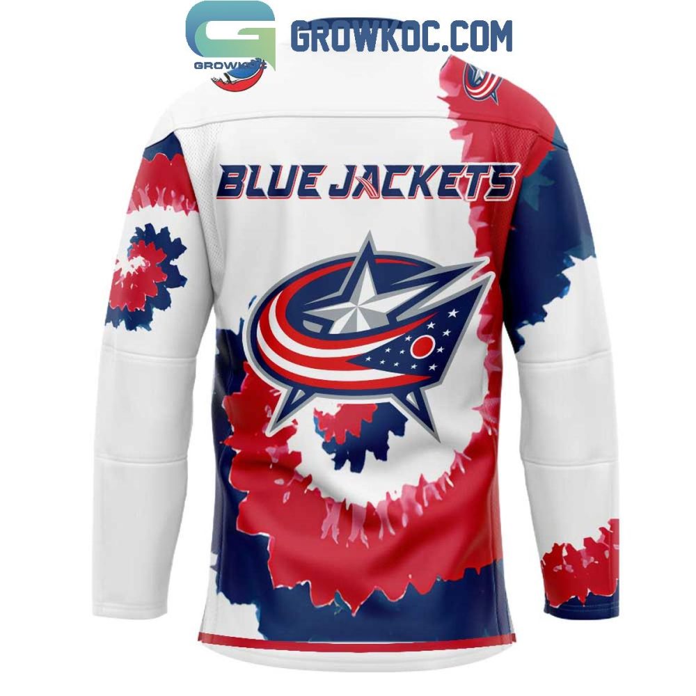 Columbus Blue Jackets Grateful Dead 2026 Uniform Hockey Jersey - Image 3