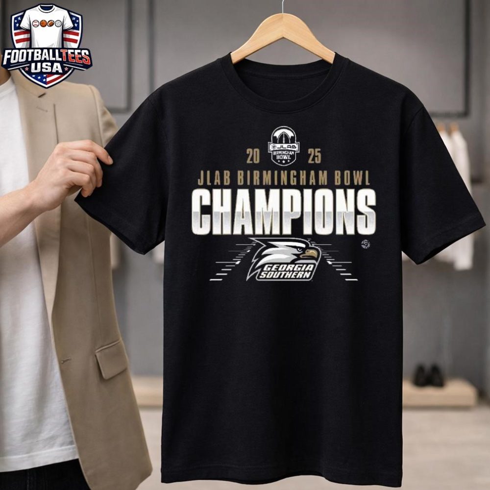 Congratulations To Georgia Southern Eagles 2025 Jlab Birmingham Bowl Champions Locker Room Unisex Shirt