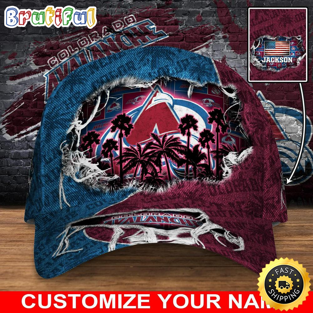 Customized Nhl Colorado Avalanche Baseball Cap New Collection For Sports Fans