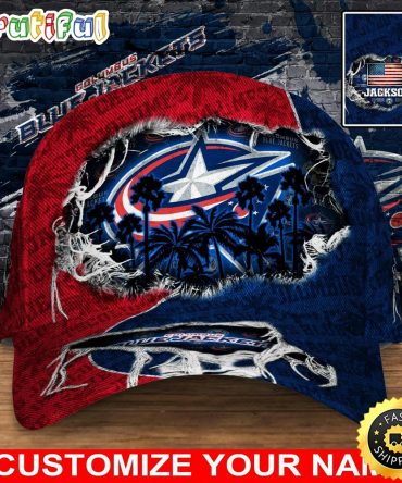 Customized Nhl Columbus Blue Jackets Baseball Cap New Collection For Sports Fans