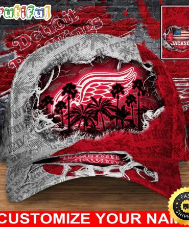 Customized Nhl Detroit Red Wings Baseball Cap New Collection For Sports Fans