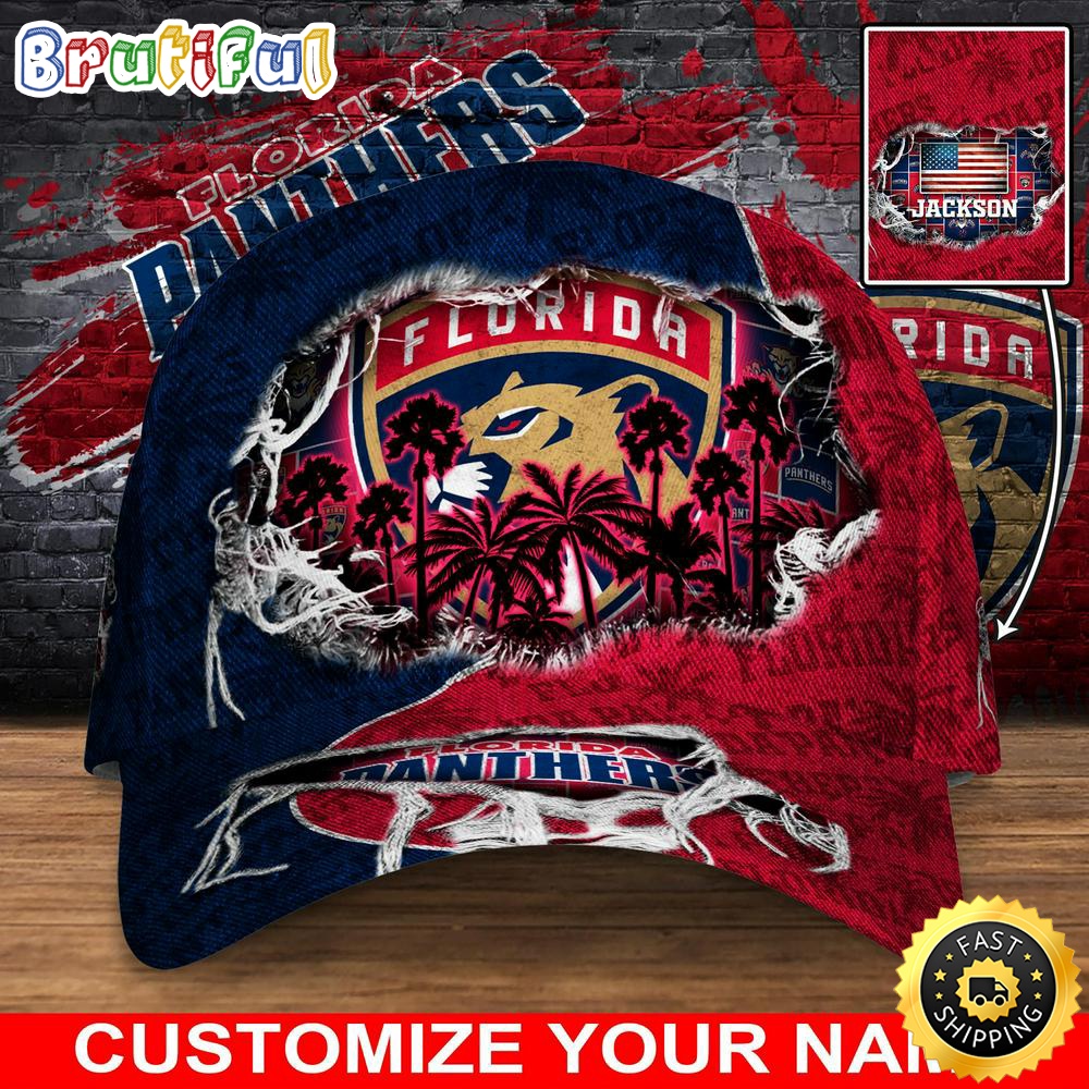 Customized Nhl Florida Panthers Baseball Cap New Collection For Sports Fans