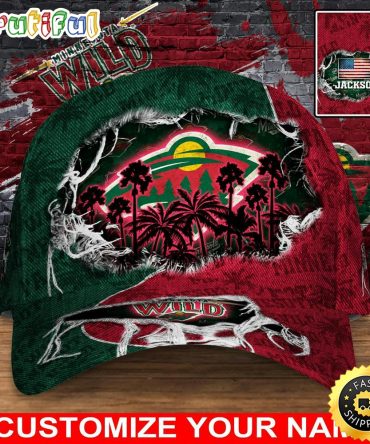 Customized Nhl Minnesota Wild Baseball Cap New Collection For Sports Fans