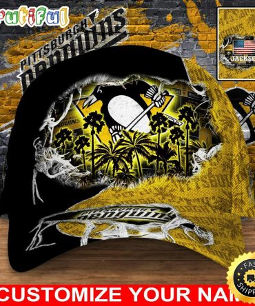 Customized Nhl Pittsburgh Penguins Baseball Cap New Collection For Sports Fans