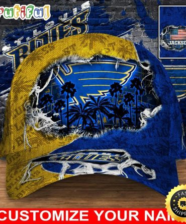 Customized Nhl St. Louis Blues Baseball Cap New Collection For Sports Fans