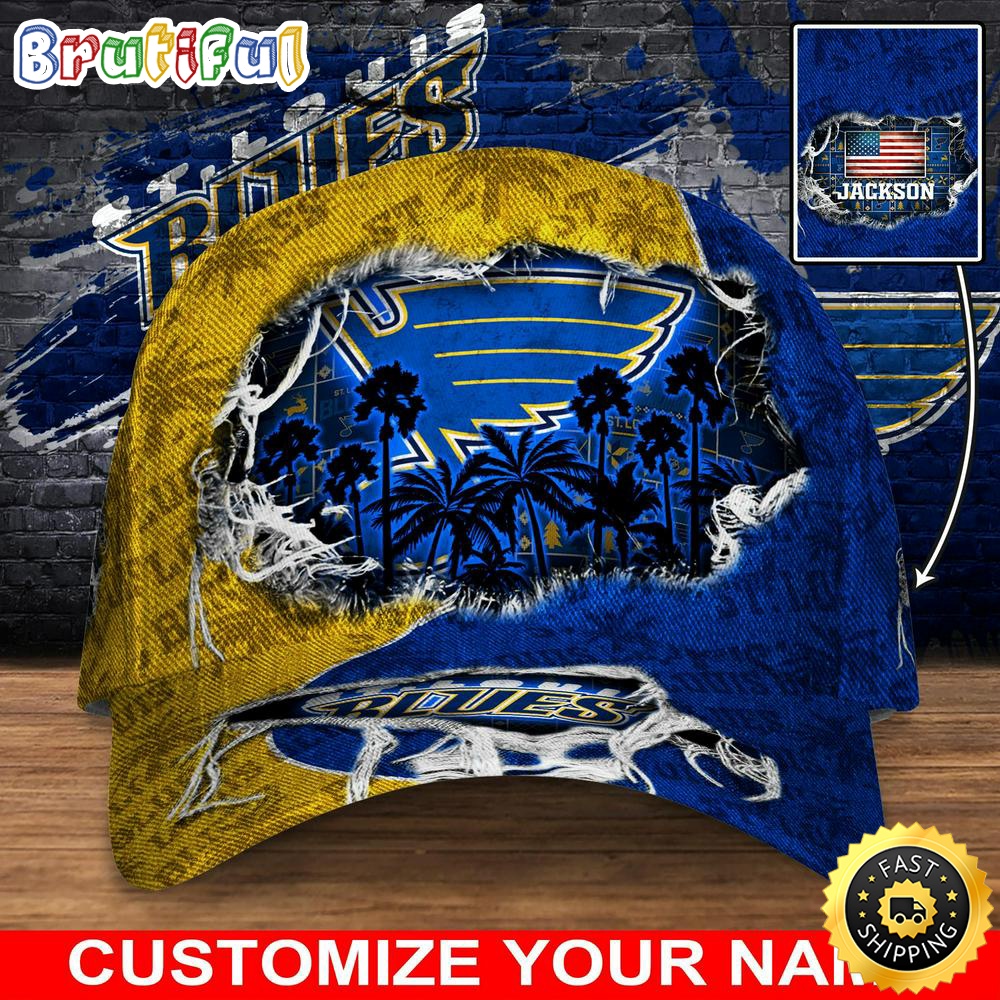 Customized Nhl St. Louis Blues Baseball Cap New Collection For Sports Fans