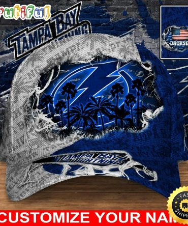 Customized Nhl Tampa Bay Lightning Baseball Cap New Collection For Sports Fans