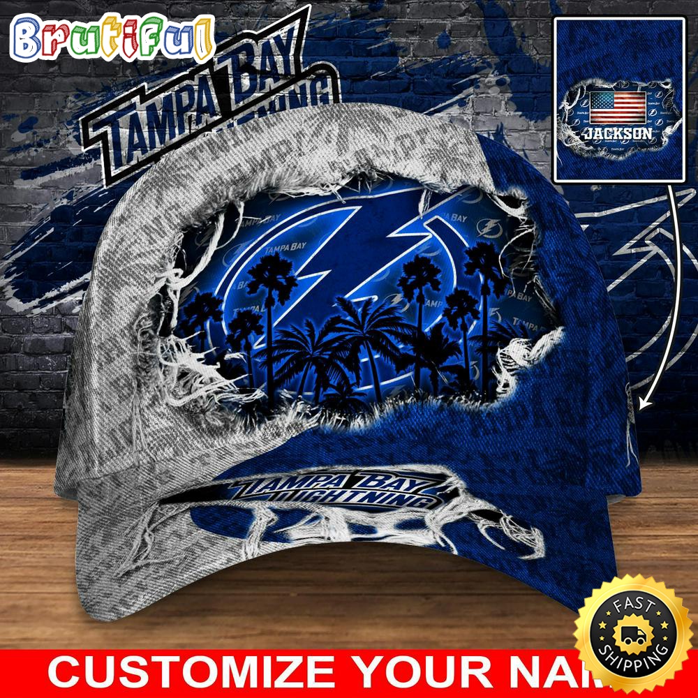 Customized Nhl Tampa Bay Lightning Baseball Cap New Collection For Sports Fans