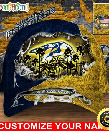 Customized Nhlshville Predators Baseball Cap New Collection For Sports Fans